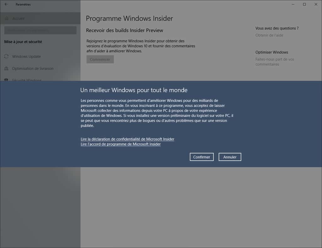 Windows 10 : comment obtenir les versions bêta